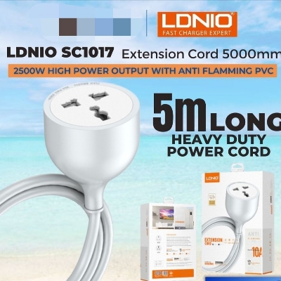 Picture of LDNIO SC1017 Universal power strip with 5m Extension Power Cord One Way Power Socket