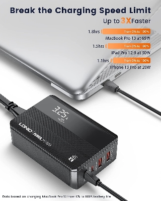 Picture of LDNIO Super Fast Charging 65W Desktop Mobile Charger A4808Q
