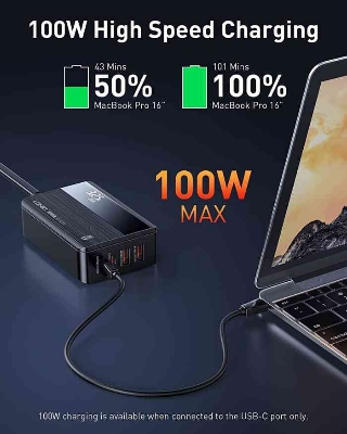 Picture of Desktop charger LDNIO A4809C 100W 4port USB super fast charging