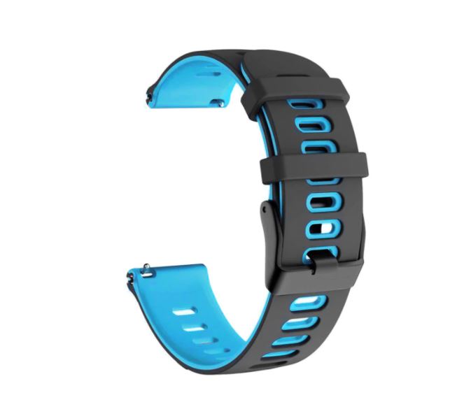 Picture of 22mm Width Two Colors Smart Watch Band Silicone Watch Strap