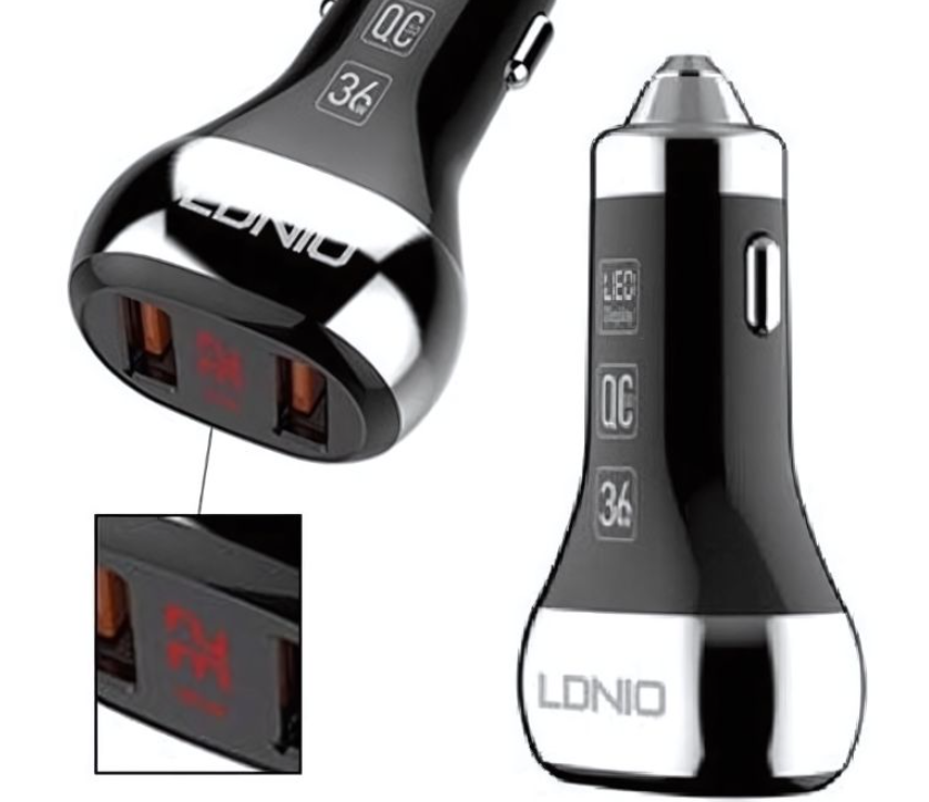 Picture of LDNIO C2 36W Dual USB Super Fast Car Charger