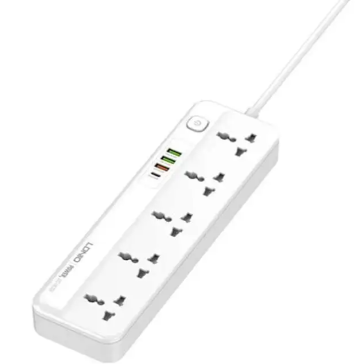 Picture of LDNIO SC5415 Power Strip With 5 Sockets PD20W & 3-Port USB Charger