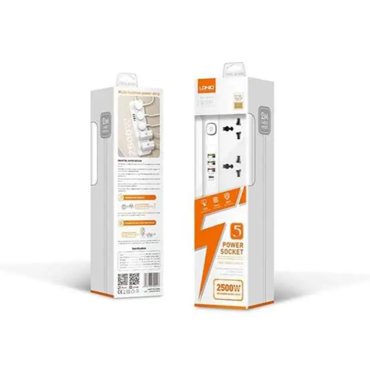 Picture of LDNIO SC5415 Power Strip With 5 Sockets PD20W & 3-Port USB Charger