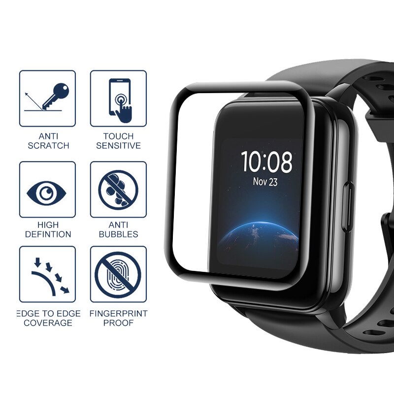 Picture of Realme Watch 2 Smart Watch Screen Protector Glass, Anti-Scratch Ultimate Protection for Your Watch