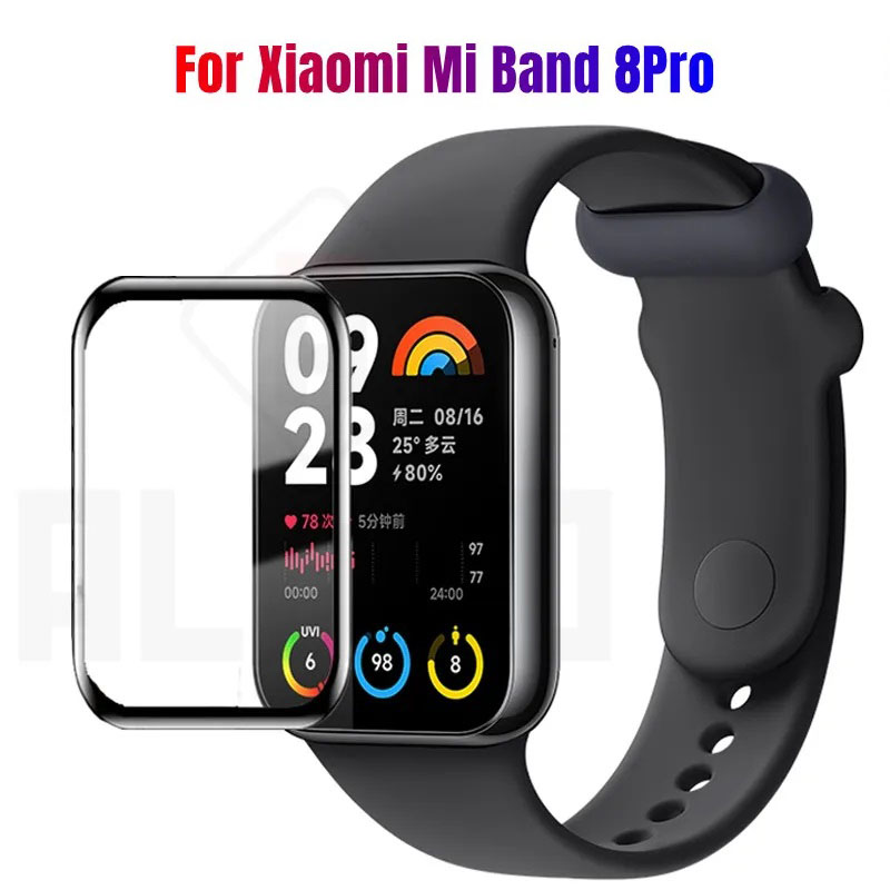 Picture of MI Band 8 Pro Smart Watch Screen Protector Glass, Anti-Scratch Ultimate Protection for Your Watch