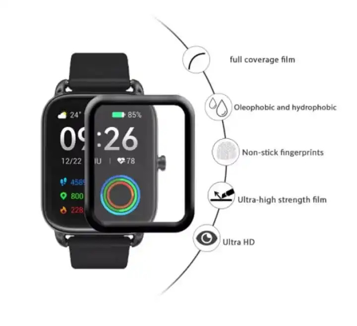 Picture of Haylou RS 4 Smart Watch Screen Protector Glass, Anti-Scratch Ultimate Protection for Your Watch