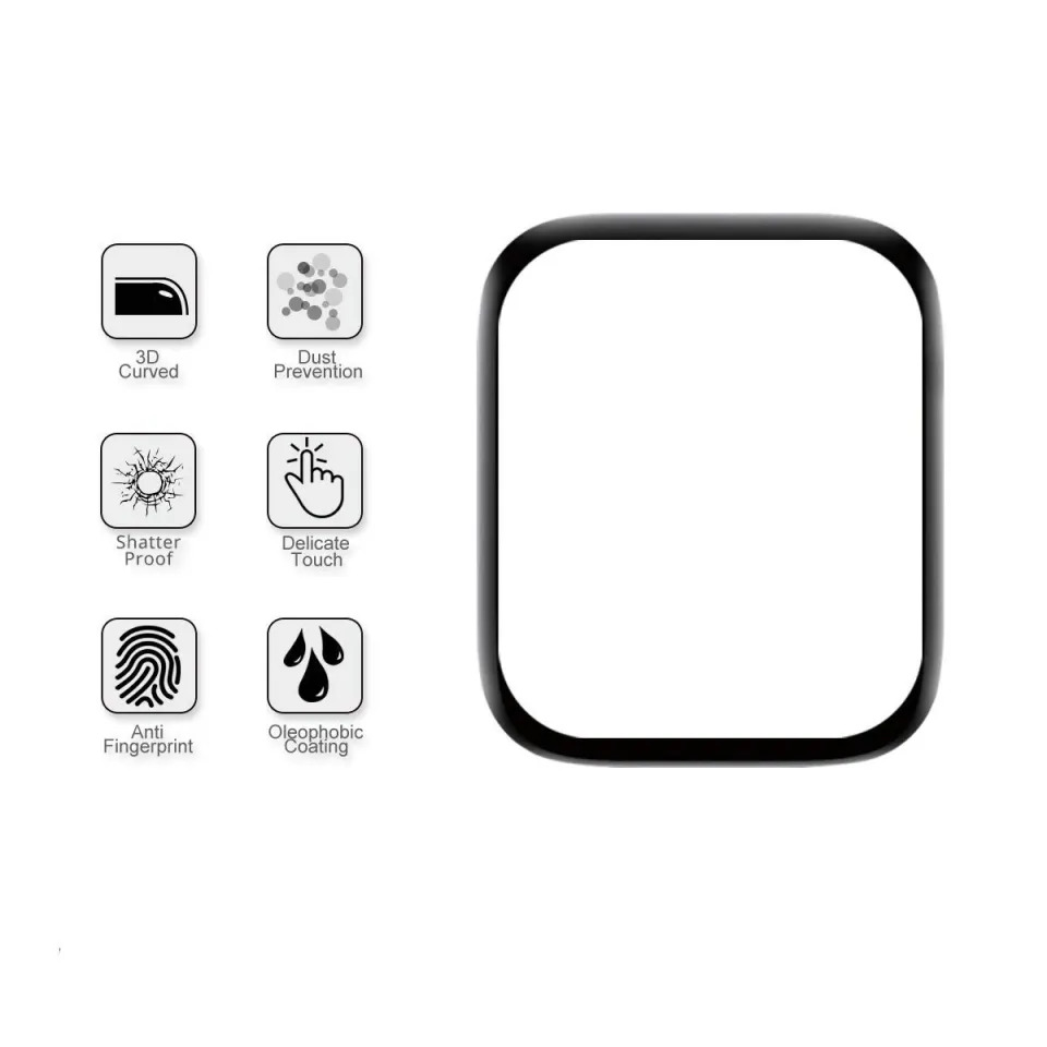 Picture of Kieslect KS Mini Smart Watch Screen Protector Glass, Anti-Scratch Ultimate Protection for Your Watch