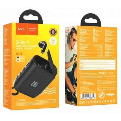 Picture of Hoco HC15 2in1 Portable Sports Speaker With Blutooth Headset Earpods