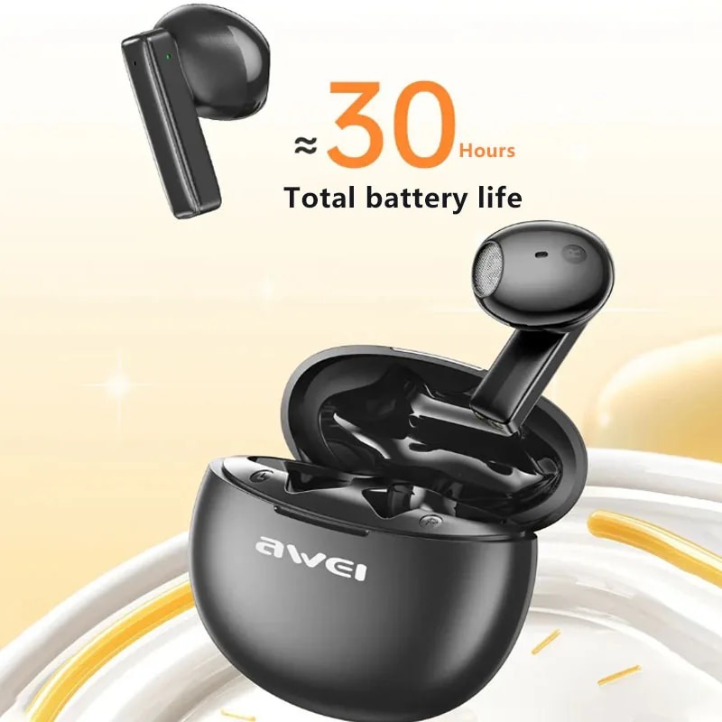 Picture of Awei T87 TWS Earbuds Wireless Bluetooth Earphones With Mic HD Call Noise Reduction Headphones Hifi Sound Music Gamer Headset