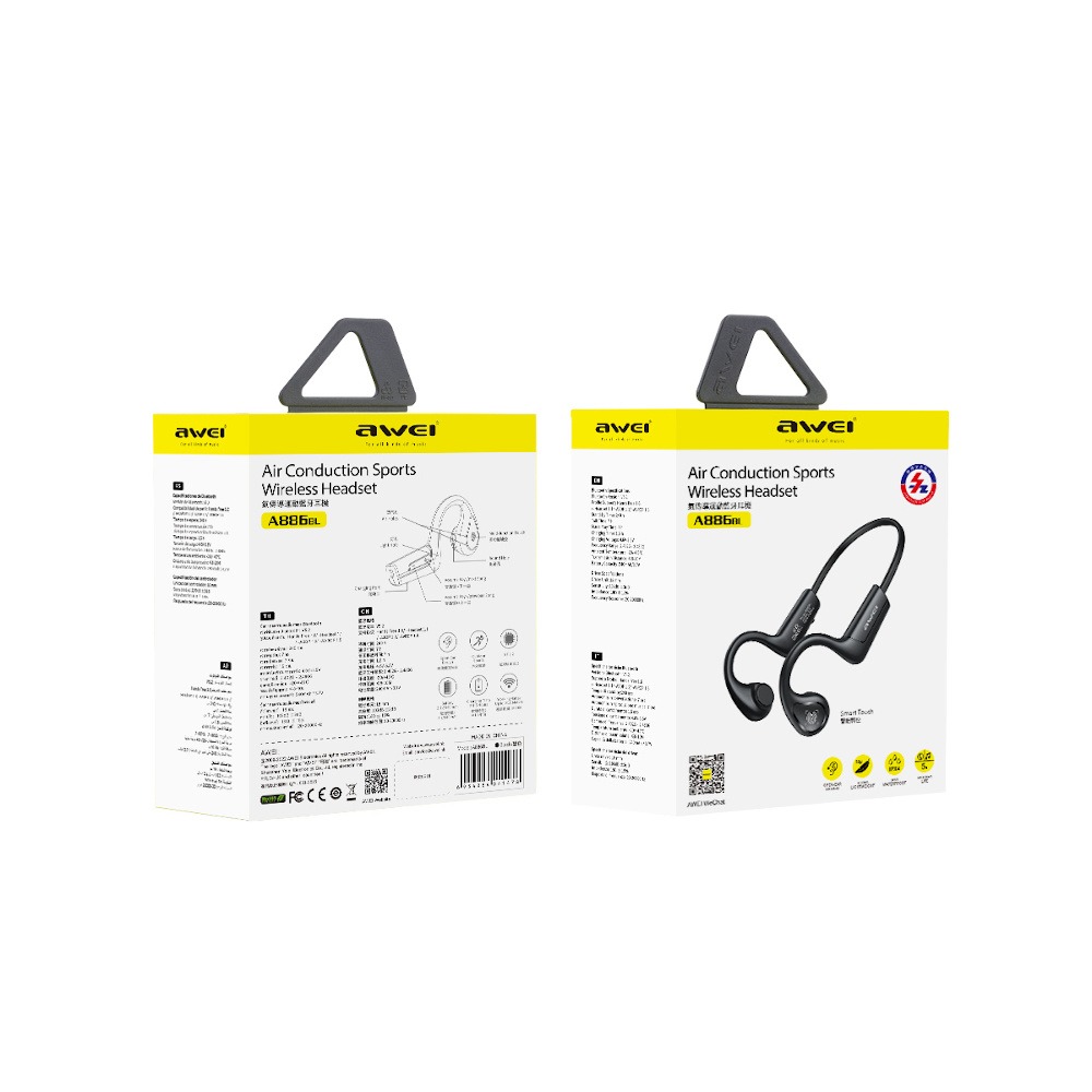 Picture of Awei A886BL Air Conduction Wireless Headphones Bluetooth 5.2 Sport Headphones In-ear Earbuds For HIFI Running Headset