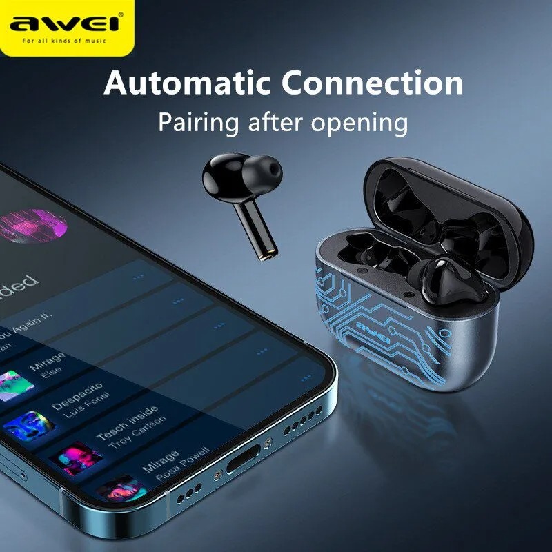 Picture of Awei T29 Pro True Wireless Games Earbuds With RGB Charging Case