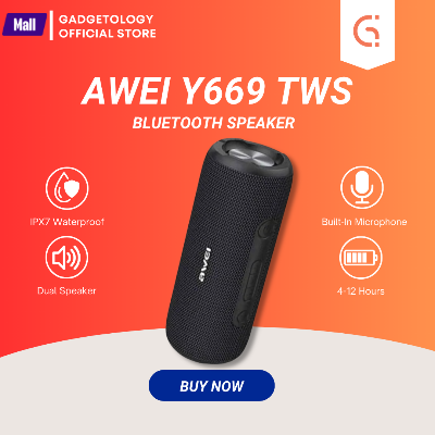 Picture of Awei Y669 Bluetooth TWS Waterproof Outdoor Dual Speaker (31W)