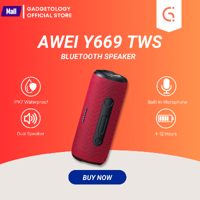 Picture of Awei Y669 Bluetooth TWS Waterproof Outdoor Dual Speaker (31W)