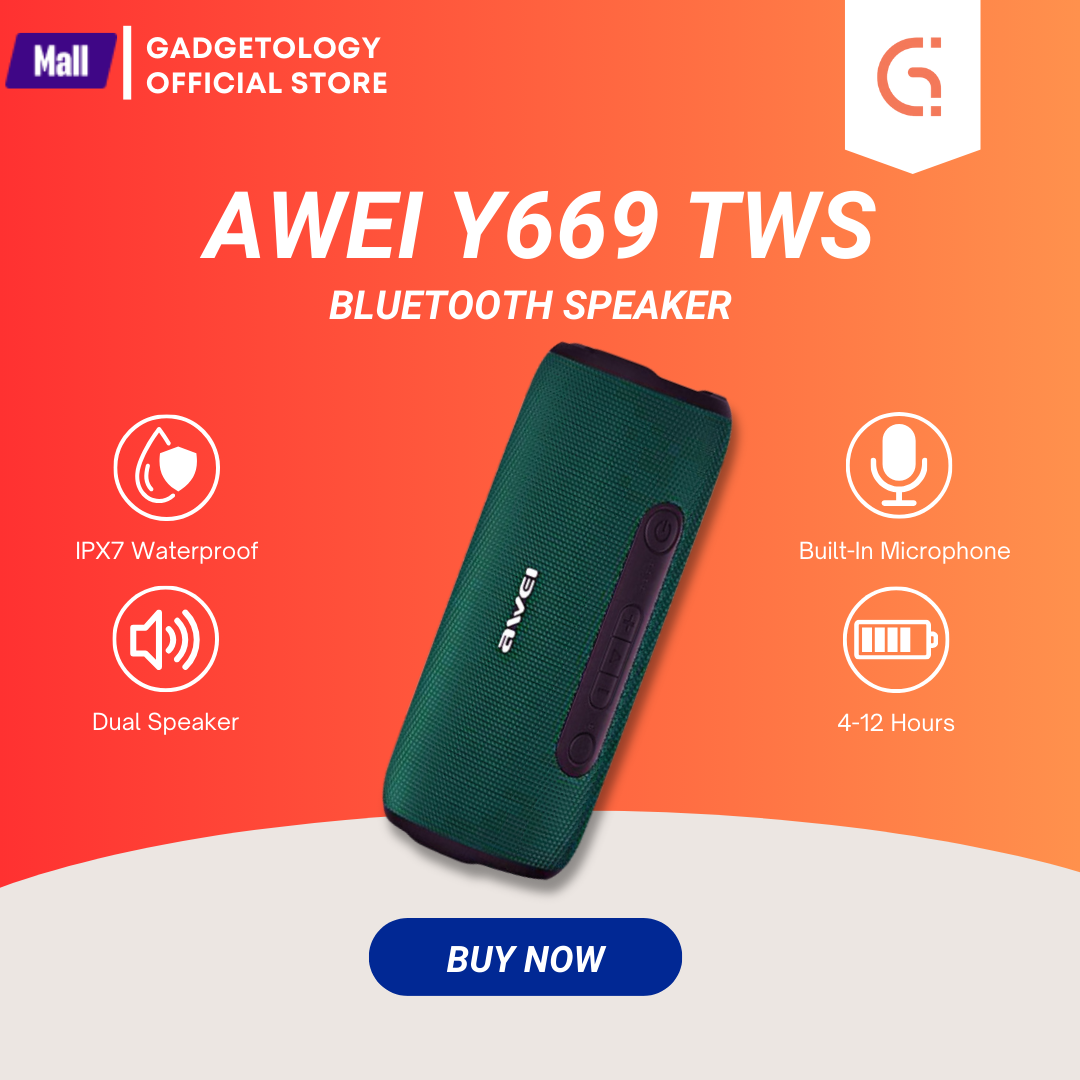Picture of Awei Y669 Bluetooth TWS Waterproof Outdoor Dual Speaker (31W)