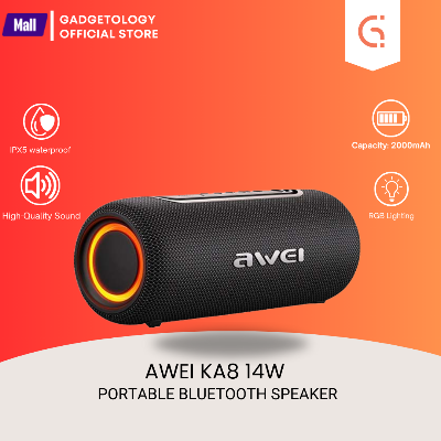 Picture of AWEI KA8 RGB Lights Bluetooth Speaker Portable Speaker IPX5 Waterproof