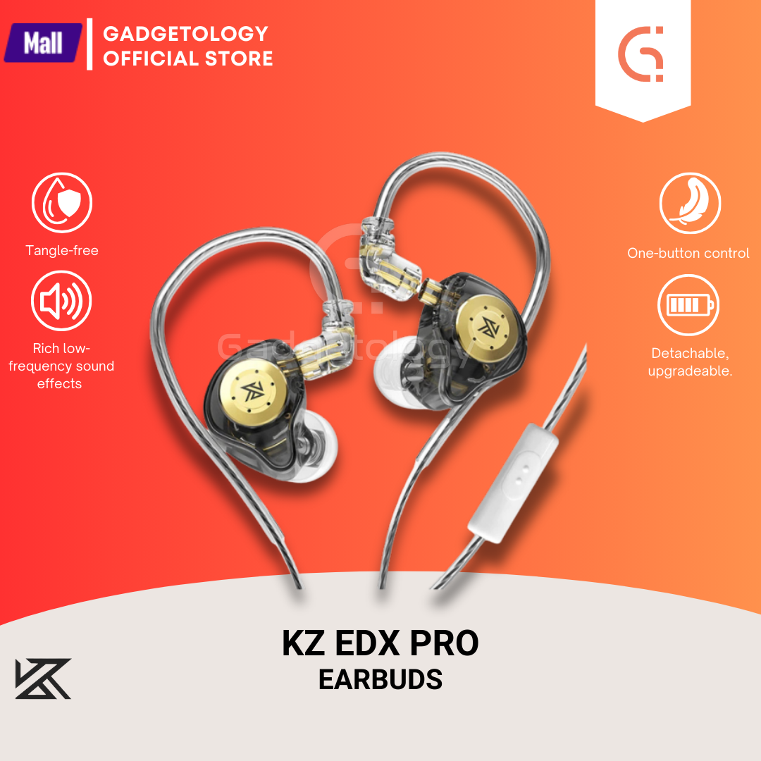 Picture of KZ EDX Pro Hi-Fi bass Dual Magnetic Dynamic Earbuds with Mic