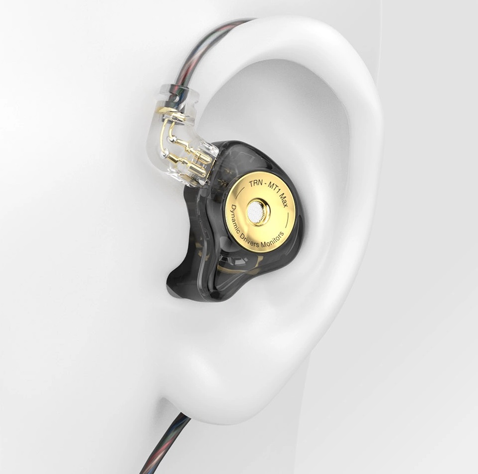 Picture of TRN MT1 MAX In-Ear Earphone Dual Magnet Dynamic Driver Wired with Tuning Switch Cancelling HIFI Earbuds Bass Headset