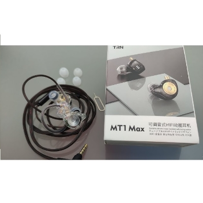 Picture of TRN MT1 MAX In-Ear Earphone Dual Magnet Dynamic Driver Wired with Tuning Switch Cancelling HIFI Earbuds Bass Headset