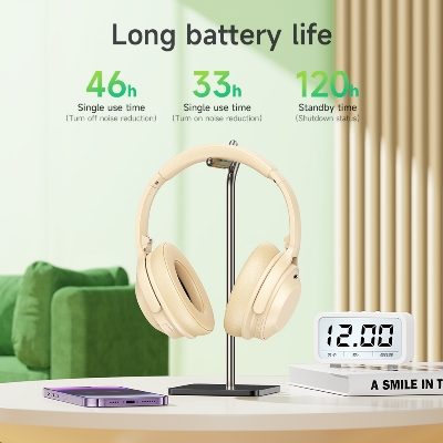 Picture of HOCO W37 ANC Wireless Bluetooth Headset Dual Connection Type 20dB Active Noise Cancellation With Microphone Up to 33 hours Playback BT5.3 HD Stereo Headphones