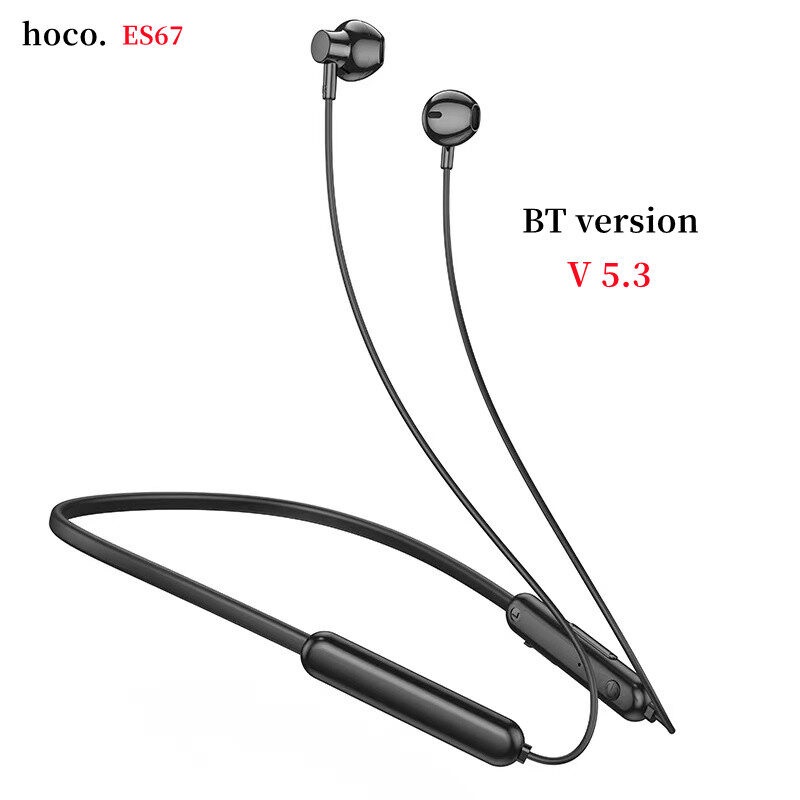 Picture of Hoco ES65 Bluetooth Earphone Wireless Sports Bass Music With Mic Waterproof Headphones
