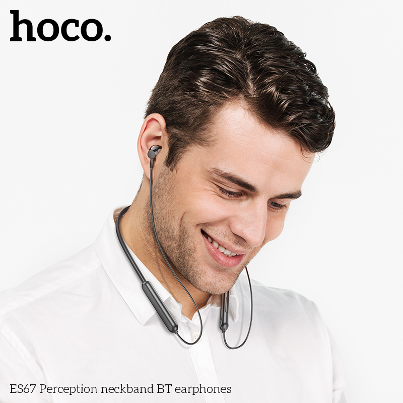 Picture of Hoco ES65 Bluetooth Earphone Wireless Sports Bass Music With Mic Waterproof Headphones