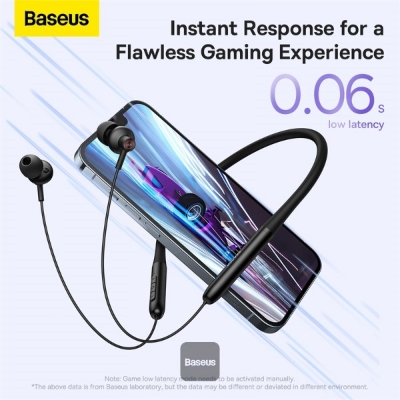 Picture of Baseus Bowie P1x Neckband Earphones BT 5.3 for Gym Workout Clear Calls Up to 25Hrs Playtime Bluetooth Wireless Earbuds