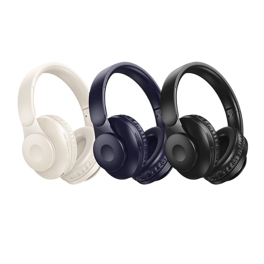Picture of HOCO W45 Wireless Headphone Dual Mode 3.5mm AUX Port Foldable and Adjustable Headband BT 5.3 Lightweight Up to 46 Hours Battery Life HiFi Audio Quality Bluetooth Headphones