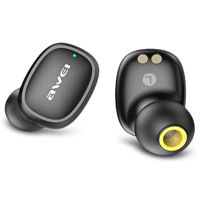 Picture of Awei T13 Wireless Earbuds Hifi Sound Anwer Reject Call Touch Senson Auto Connection IPX4 Water Resistant BT 5.0 20 Hours Playtime Bluetooth TWS Earphone