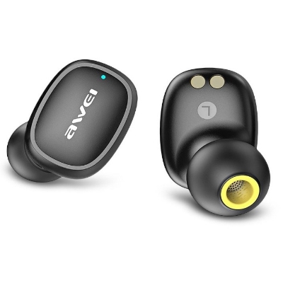 Picture of Awei T13 Wireless Earbuds Hifi Sound Anwer Reject Call Touch Senson Auto Connection IPX4 Water Resistant BT 5.0 20 Hours Playtime Bluetooth TWS Earphone