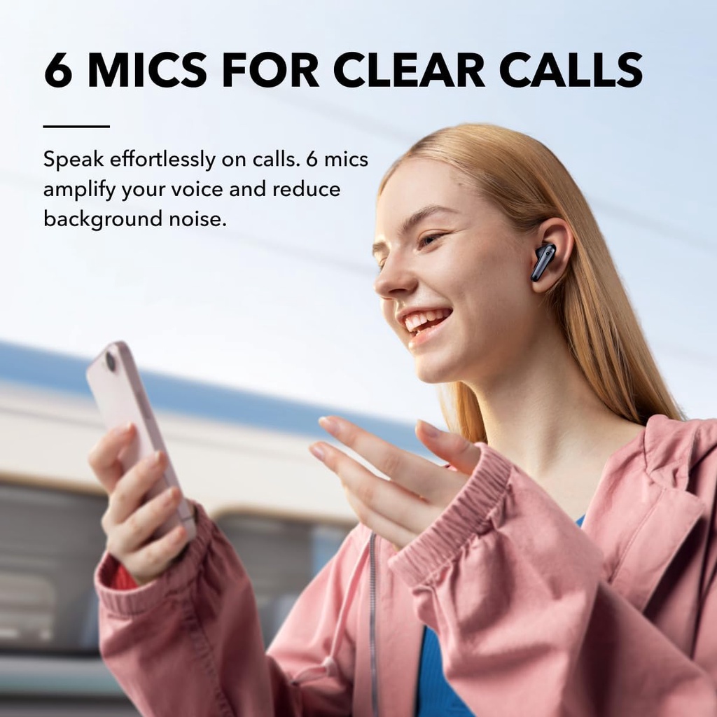 Picture of Soundcore Liberty 4 NC Wireless Earphone Bluetooth 5.3 Adaptive Noise Cancelling Hi-Res Sound 50H Battery TWS Earbuds for Men and Women
