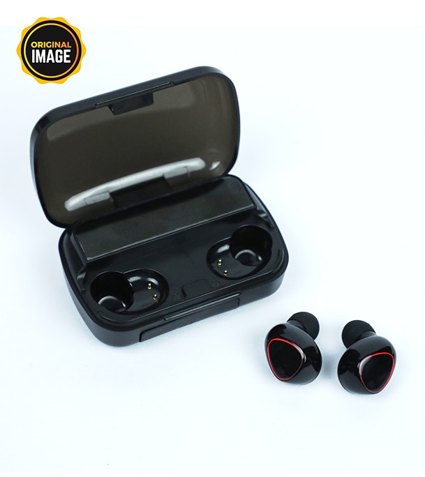 Picture of M10 TWS Bluetooth Earphones With Microphone HiFi Stereo Touch Wireless Earbuds and Mic With 2000mAh Mini Power Bank Charging Box