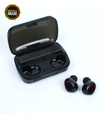Picture of M10 TWS Bluetooth Earphones With Microphone HiFi Stereo Touch Wireless Earbuds and Mic With 2000mAh Mini Power Bank Charging Box