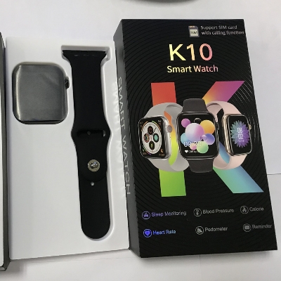 Picture of K10 Smart Watch IPS Display Calling Function Insert Memory Card Message Vibration Feature with Magnetic Charging Cable Smartwatch