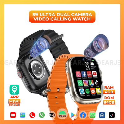 Picture of S9 Ultra 5G Smart Watch 2.08 inch Waterdrop Display RAM 4GB ROM 64GB Android 9 Dual Camera Calling Feature Google Playstore Youtube Facebook Messenger Tiktok IMO Wifi 1000mAh Battery Smartwatch for Men and Women