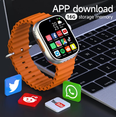 Picture of S9 Ultra 5G Smart Watch 2.08 inch Waterdrop Display RAM 4GB ROM 64GB Android 9 Dual Camera Calling Feature Google Playstore Youtube Facebook Messenger Tiktok IMO Wifi 1000mAh Battery Smartwatch for Men and Women