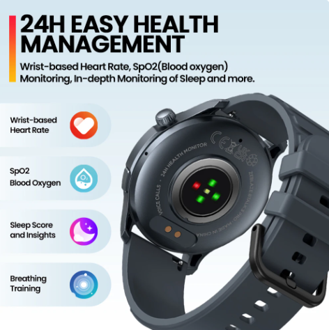 Picture of Zeblaze BTALK 3 PRO Calling Smart Watch 1.43 inch Ultra HD Amoled Display BT 5.2 IP68 Water Resistant 7 Days Long Battery Life