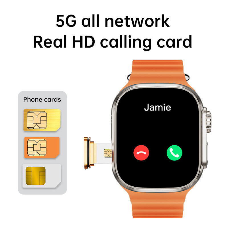 Picture of WS9 Ultra 5G Smart Watch RAM 8GB ROM 128GB Playstore Rotating Camera For Front And Rear 2.01 inch Big Display IP67 Waterproof 800mAh Battery Heart Rate Monitoring Wifi Bluetooth supported Video Calling Android Smartwatch
