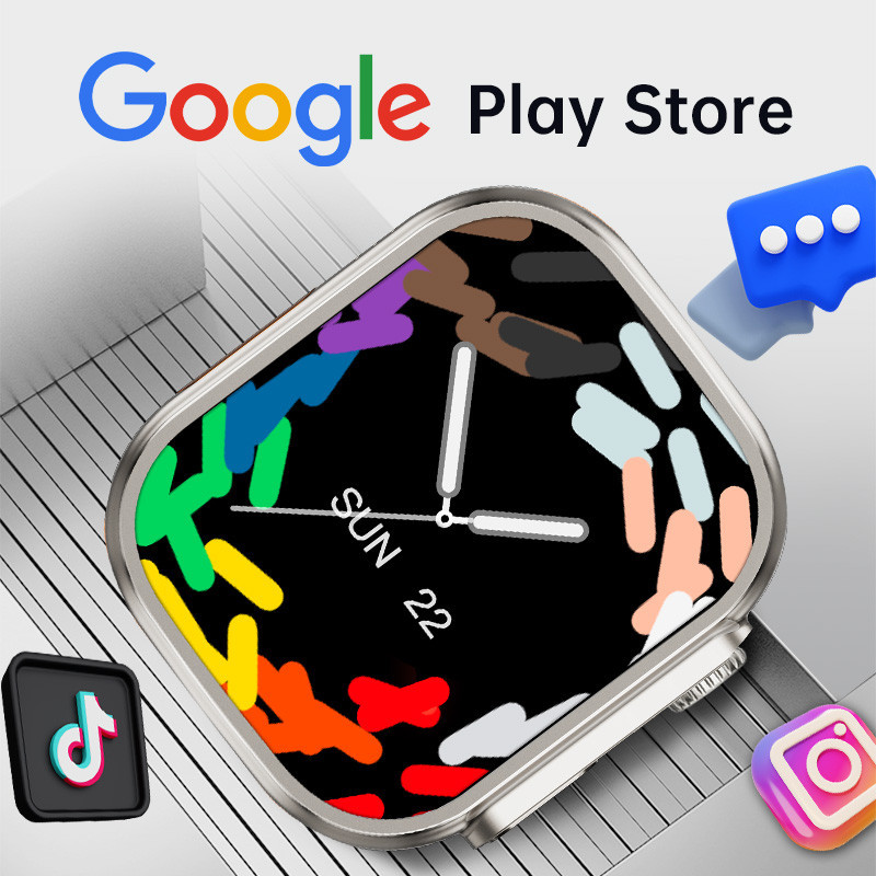 Picture of WS9 Ultra 5G Smart Watch RAM 8GB ROM 128GB Playstore Rotating Camera For Front And Rear 2.01 inch Big Display IP67 Waterproof 800mAh Battery Heart Rate Monitoring Wifi Bluetooth supported Video Calling Android Smartwatch