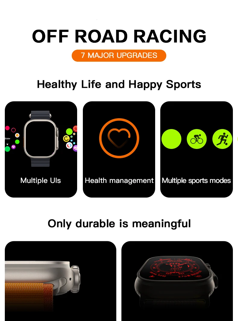 Picture of T800 Ultra Plus Smart Watch Bluetooth Calling Large 2.01 inch Infinite Display Wireless Charging Smartwatch