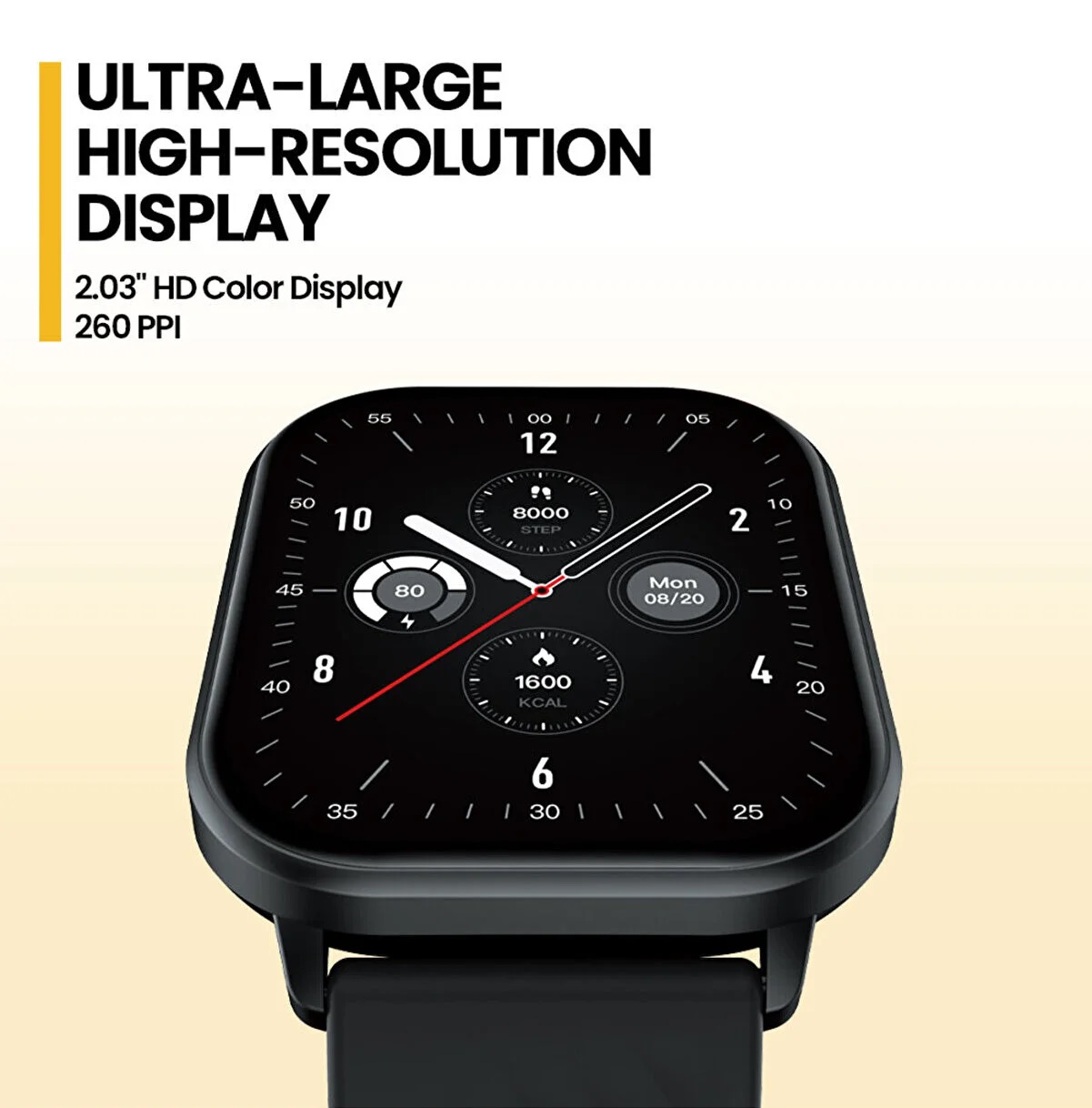 Picture of Zeblaze GTS 3 Calling Smart Watch 2.03inch Display Durable Straps Bluetooth 5.2 Lightweight Ultra Long Battery Life Smartwatch