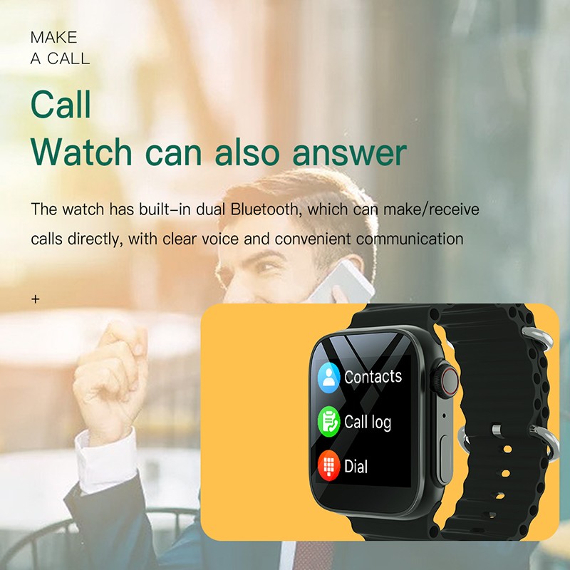 Picture of T900 Ultra 2 Smart Watch 2.19 inch Infinite Display Wireless Charging Bluetooth Call Watch For Men Women IP67 Waterproof Heart Rate Sleep Monitoring Smartwatch