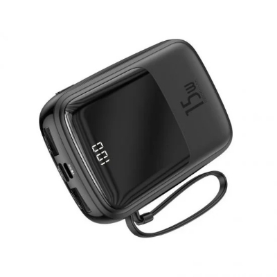 Picture of Baseus Qpow Digital Display 3A Powerbank 10000mAh Lightning  Cable Fast Charging Portable Travel Battery Power BankCab