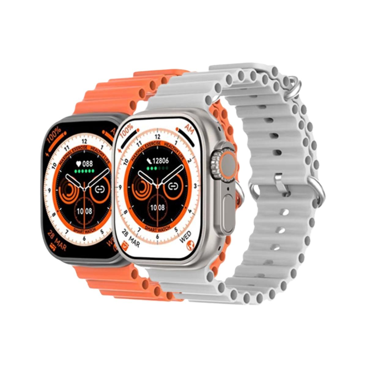 Picture of DT8 Ultra Max Smart Watch 2 Strap 49mm Compass 2.1 Inch Screen Bluetooth Call for Men and Women Smartwatch Wireless Charging
