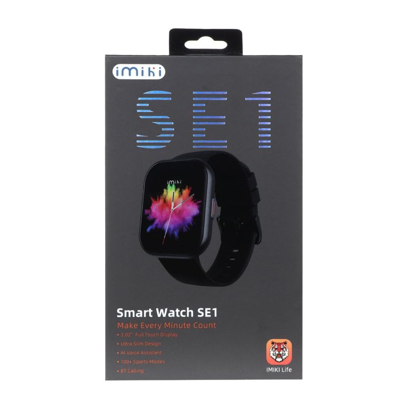 Picture of Imilab Imiki SE1 Smart Watch Bluetooth Calling 2.02" HD Display Heart Rate Oxygen Monitor Built In Games Music Camera Control Sports Mode IP67 Waterproof Imiki Life App Smartwatch for Men and Women