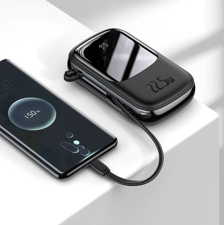 Picture of Baseus Qpow Pro 20000mAh Powerbank with Type-C Cable Digital Display 22.5W Fast Charge Power Bank
