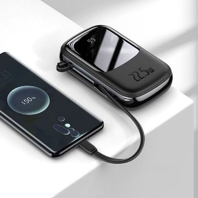 Picture of Baseus Qpow Pro 20000mAh Powerbank with Type-C Cable Digital Display 22.5W Fast Charge Power Bank