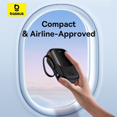 Picture of Baseus Qpow Pro 20000mAh Powerbank with Type-C Cable Digital Display 22.5W Fast Charge Power Bank