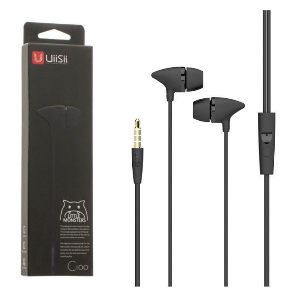 Picture of Uiisii C100 Super Bass Stereo In Ear Headphone - Black
