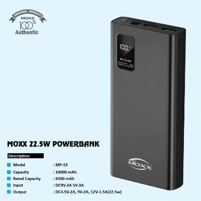 Picture of Moxx 22.5w 20000 Digital Display Quick Charge Power Bank (MP-PB20) - Super Fast Charging Power Bank