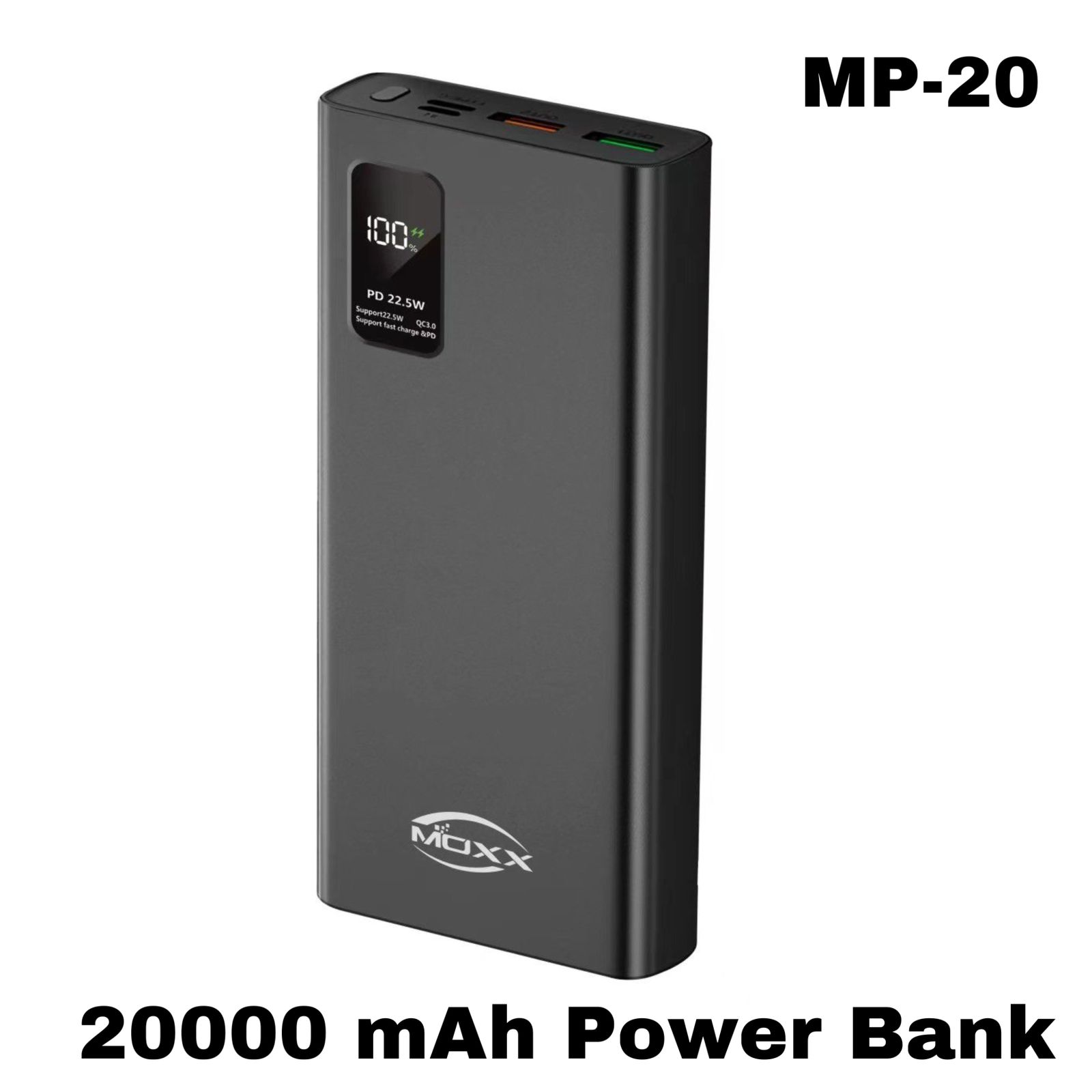 Picture of Moxx 22.5w 20000 Digital Display Quick Charge Power Bank (MP-PB20) - Super Fast Charging Power Bank